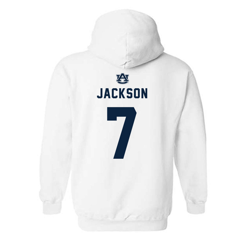 Auburn - NCAA Women's Basketball : A'riel Jackson - Replica Shersey Hooded Sweatshirt-1