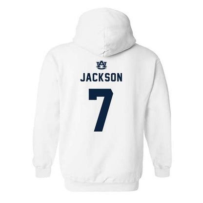 Auburn - NCAA Women's Basketball : A'riel Jackson - Replica Shersey Hooded Sweatshirt-1
