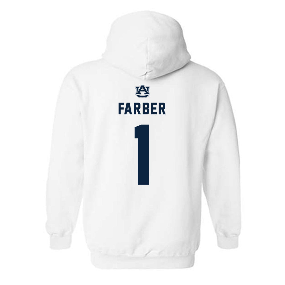 Auburn - NCAA Baseball : Ryne Farber - Replica Shersey Hooded Sweatshirt-1