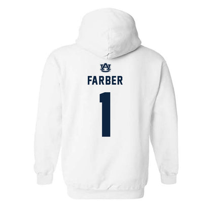 Auburn - NCAA Baseball : Ryne Farber - Replica Shersey Hooded Sweatshirt-1