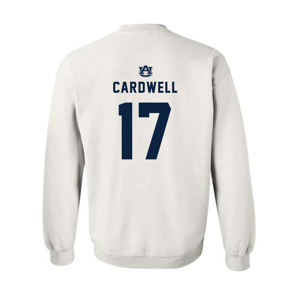 Auburn - NCAA Men's Basketball : Drake Cardwell - Replica Shersey Crewneck Sweatshirt