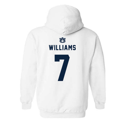 Auburn - NCAA Men's Basketball : CJ Williams - Replica Shersey Hooded Sweatshirt-1