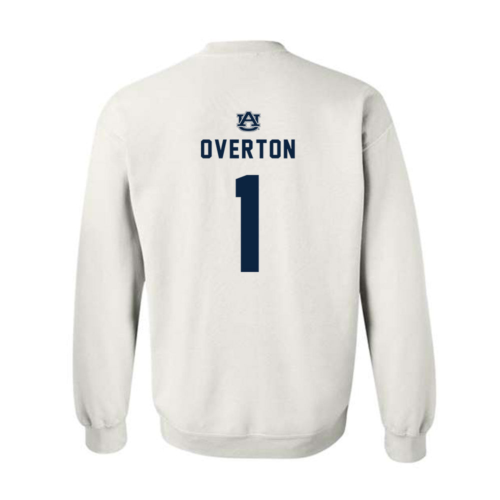 Auburn - NCAA Men's Basketball : Kevin Overton - Replica Shersey Crewneck Sweatshirt-1