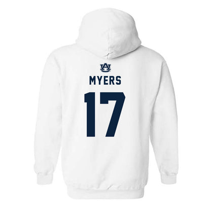 Auburn - NCAA Football : Will Myers - Replica Shersey Hooded Sweatshirt-1