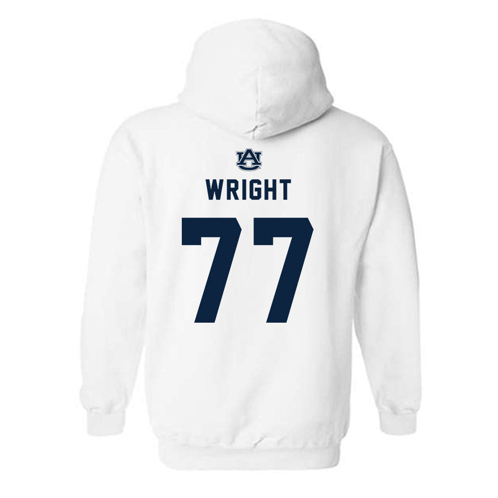 Auburn - NCAA Football : Jeremiah Wright - Replica Shersey Hooded Sweatshirt