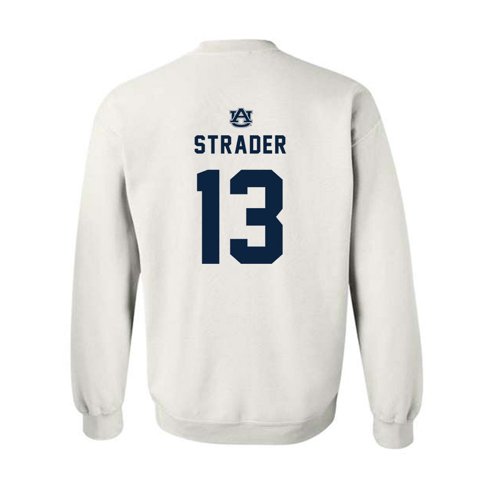 Auburn - NCAA Football : Raion Strader - Replica Shersey Crewneck Sweatshirt-1