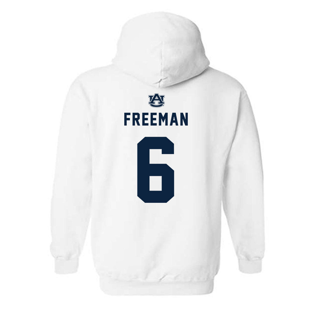 Auburn - NCAA Men's Basketball : Elyjah Freeman - Replica Shersey Hooded Sweatshirt-1
