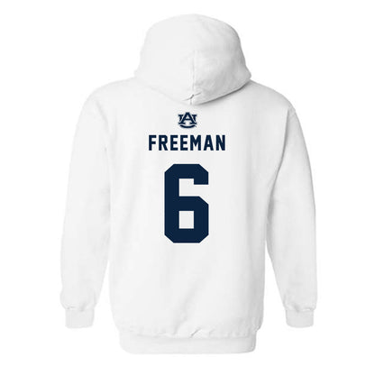 Auburn - NCAA Men's Basketball : Elyjah Freeman - Replica Shersey Hooded Sweatshirt-1