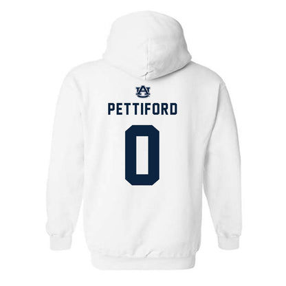 Auburn - NCAA Men's Basketball : Tahaad Pettiford - Replica Shersey Hooded Sweatshirt-1