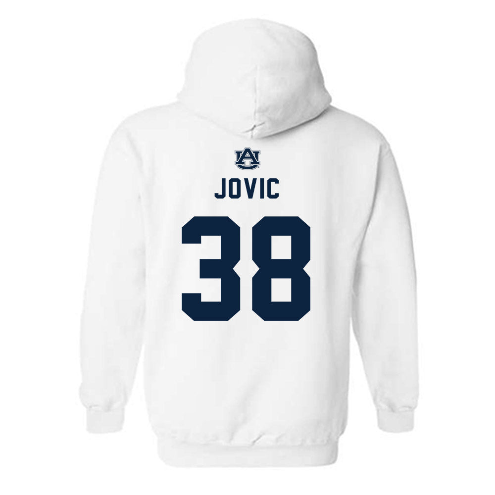 Auburn - NCAA Men's Basketball : Filip Jovic - Replica Shersey Hooded Sweatshirt-1