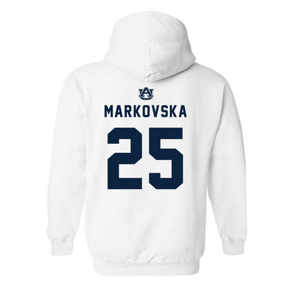 Auburn - NCAA Women's Volleyball : Lizzy Markovska - Replica Shersey Hooded Sweatshirt-1