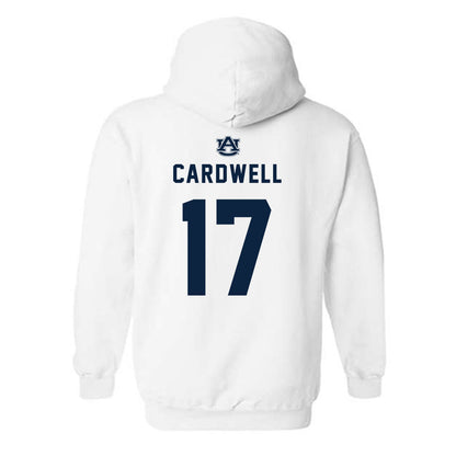 Auburn - NCAA Men's Basketball : Drake Cardwell - Replica Shersey Hooded Sweatshirt