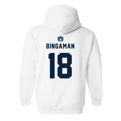 Auburn - NCAA Baseball : Ethin Bingaman - Replica Shersey Hooded Sweatshirt-1