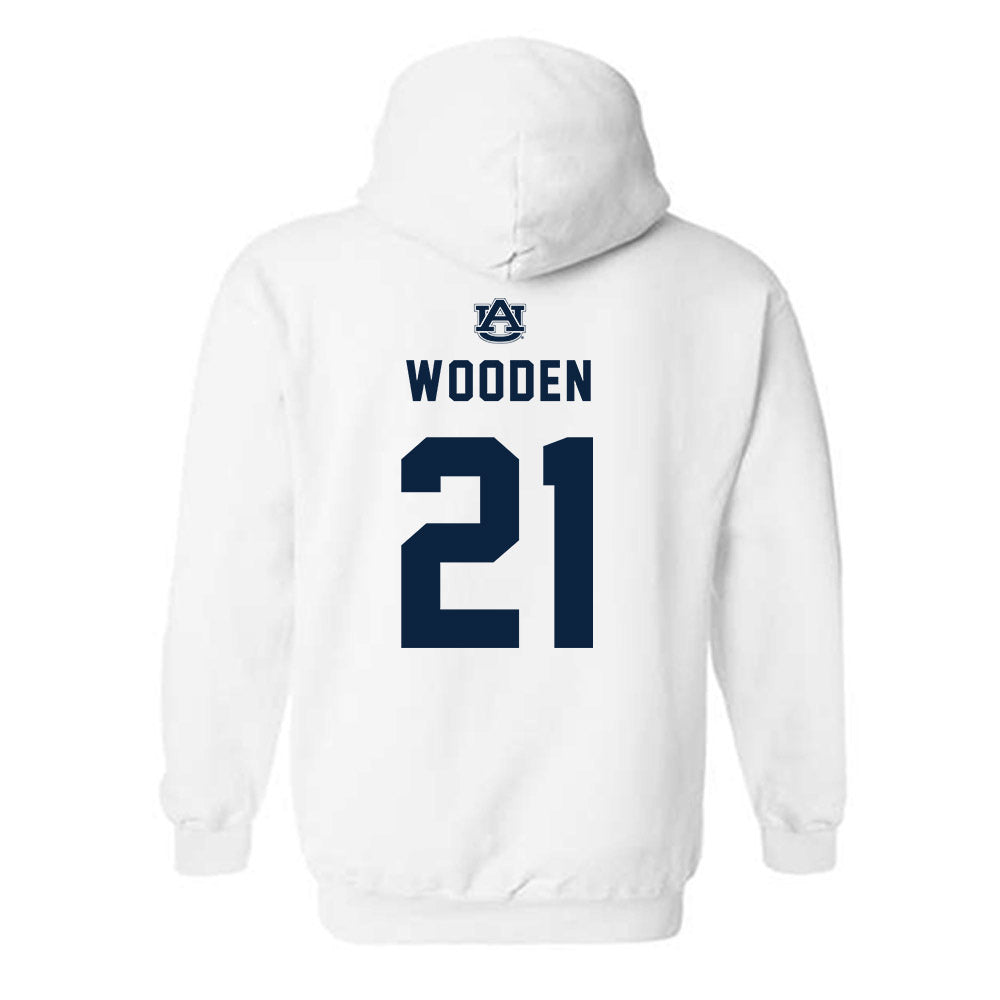 Auburn - NCAA Football : Caleb Wooden - Replica Shersey Hooded Sweatshirt