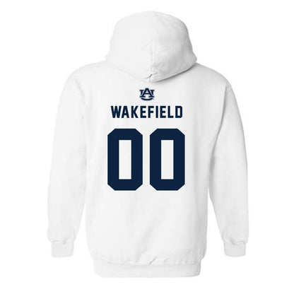 Auburn - NCAA Football : Travis Wakefield - Replica Shersey Hooded Sweatshirt-1