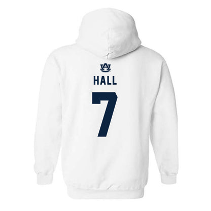 Auburn - NCAA Men's Basketball : Keyshawn Hall - Replica Shersey Hooded Sweatshirt-1