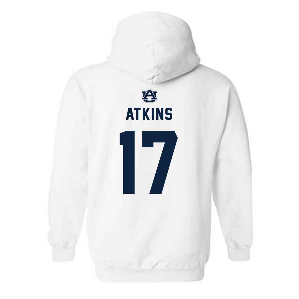 Auburn - NCAA Football : Xavier Atkins - Replica Shersey Hooded Sweatshirt-1
