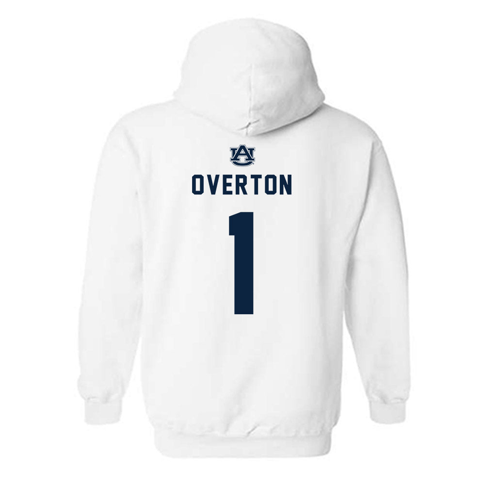 Auburn - NCAA Men's Basketball : Kevin Overton - Replica Shersey Hooded Sweatshirt-1