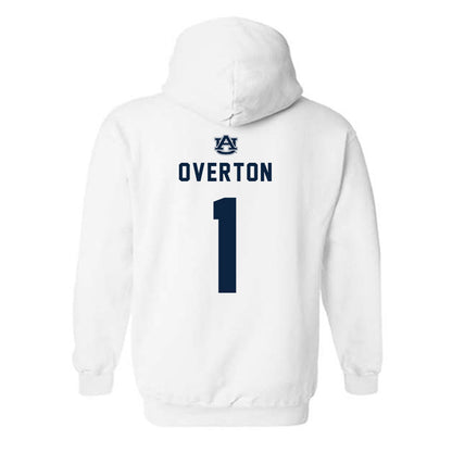 Auburn - NCAA Men's Basketball : Kevin Overton - Replica Shersey Hooded Sweatshirt-1