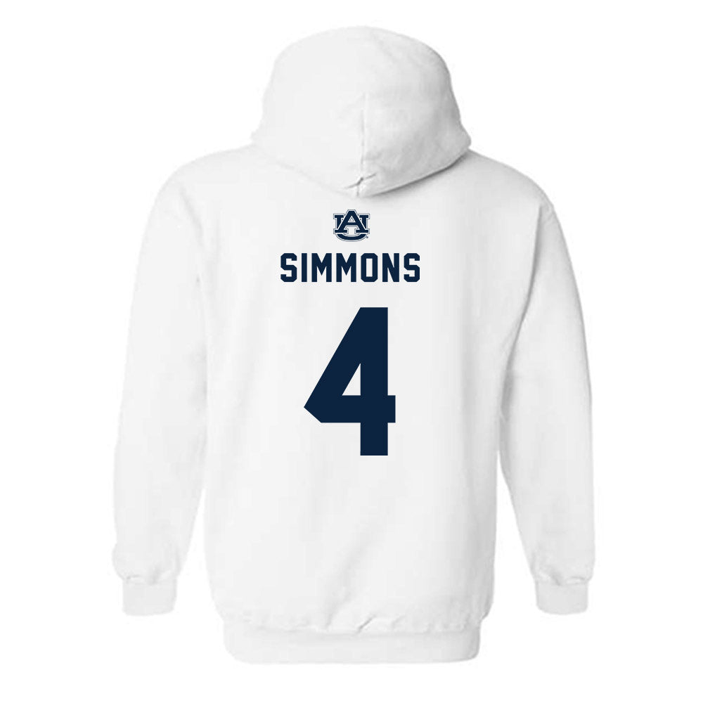 Auburn - NCAA Football : Malcolm Simmons - Replica Shersey Hooded Sweatshirt-1