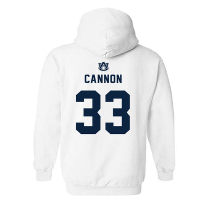 Auburn - NCAA Baseball : Will Cannon - Replica Shersey Hooded Sweatshirt