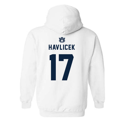 Auburn - NCAA Women's Volleyball : Grace Havlicek - Replica Shersey Hooded Sweatshirt-1