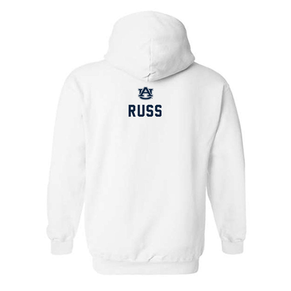 Auburn - NCAA Men's Swimming & Diving : Warner Russ - Replica Shersey Hooded Sweatshirt-1