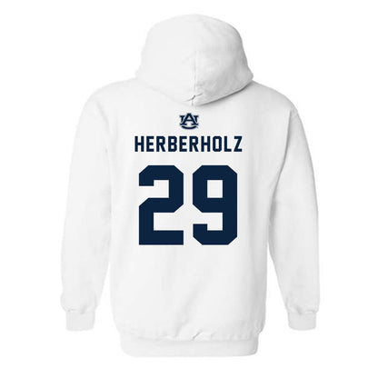 Auburn - NCAA Baseball : Christian Herberholz - Replica Shersey Hooded Sweatshirt