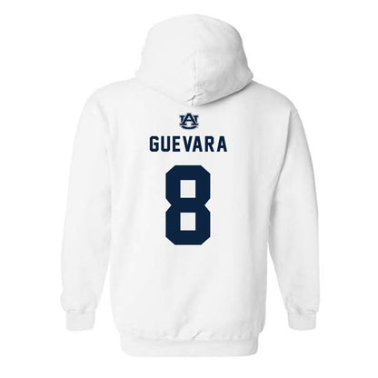 Auburn - NCAA Baseball : Eric Guevara - Replica Shersey Hooded Sweatshirt-1