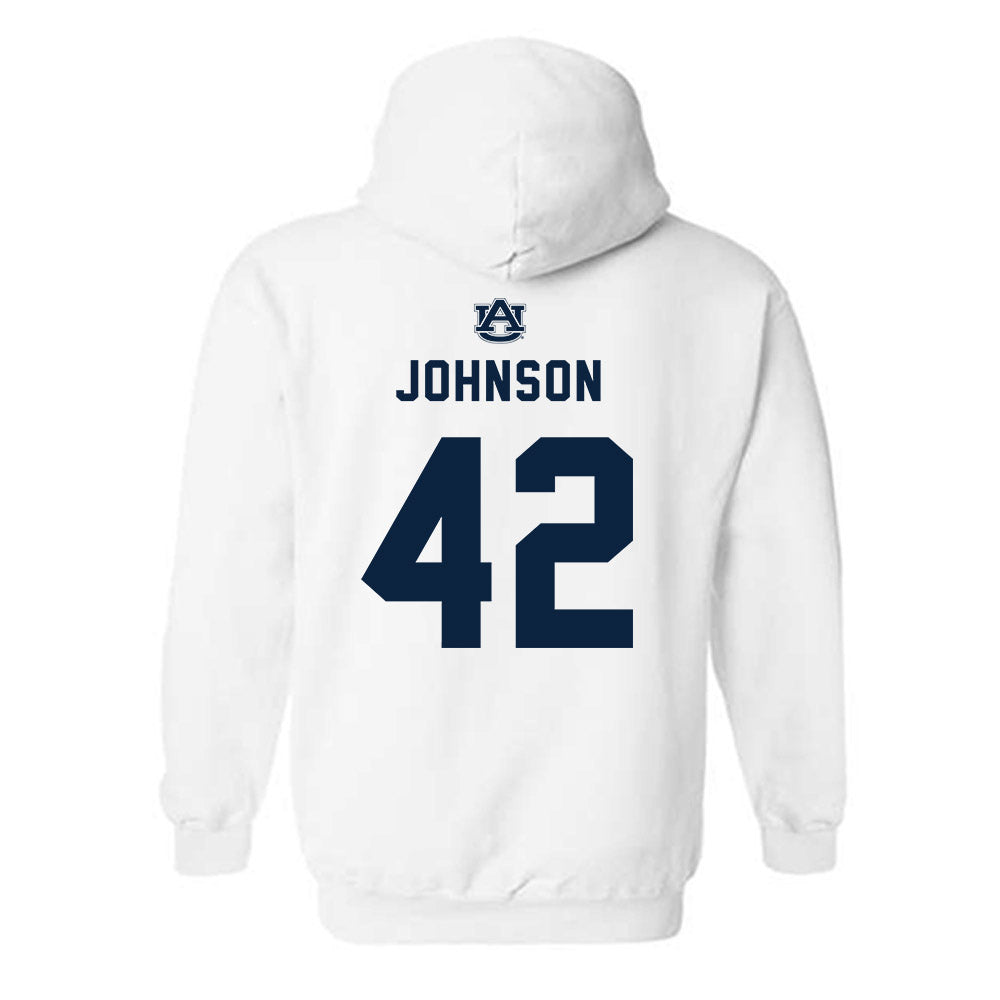 Auburn - NCAA Football : Tate Johnson - Replica Shersey Hooded Sweatshirt-1