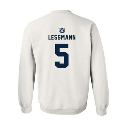 Auburn - NCAA Softball : georgia lessmann - Replica Shersey Crewneck Sweatshirt-1