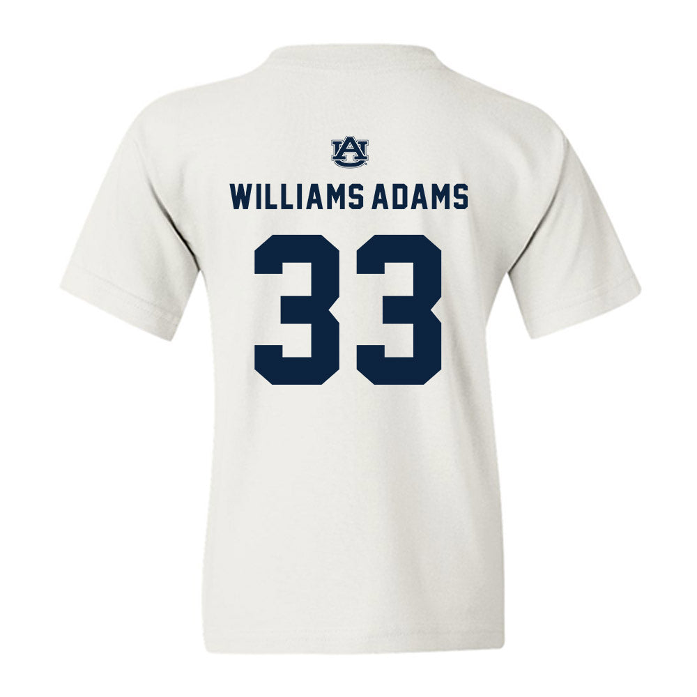 Auburn - NCAA Men's Basketball : Sebastian Williams-Adams - Replica Shersey Youth T-Shirt-1