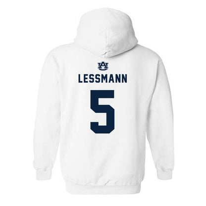 Auburn - NCAA Softball : georgia lessmann - Replica Shersey Hooded Sweatshirt-1