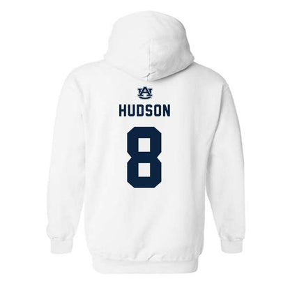 Auburn - NCAA Men's Basketball : Ja'Heim Hudson - Replica Shersey Hooded Sweatshirt-1