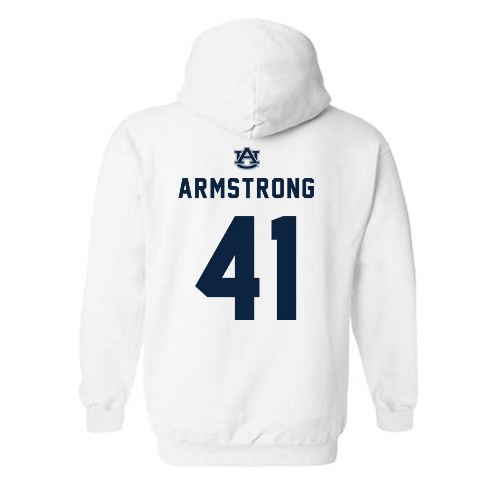 Auburn - NCAA Baseball : John Armstrong - Replica Shersey Hooded Sweatshirt