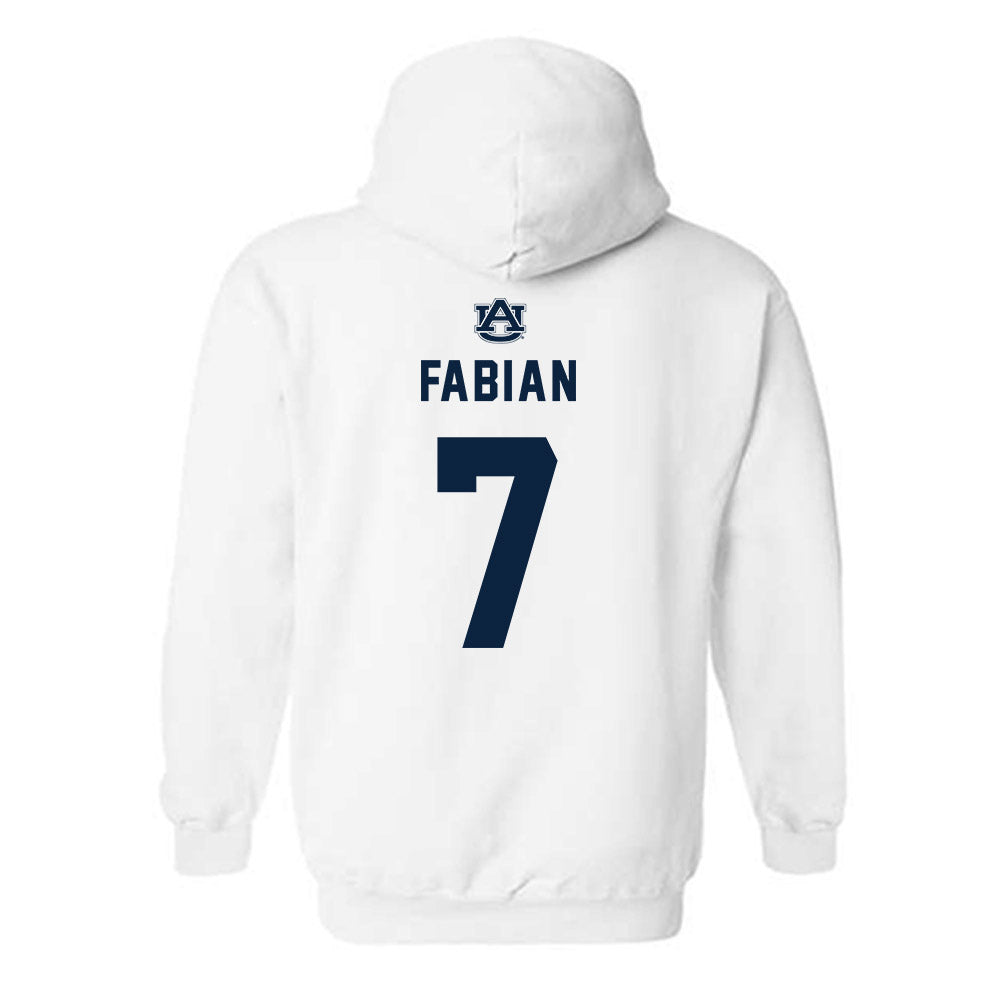 Auburn - NCAA Baseball : Deric Fabian - Replica Shersey Hooded Sweatshirt