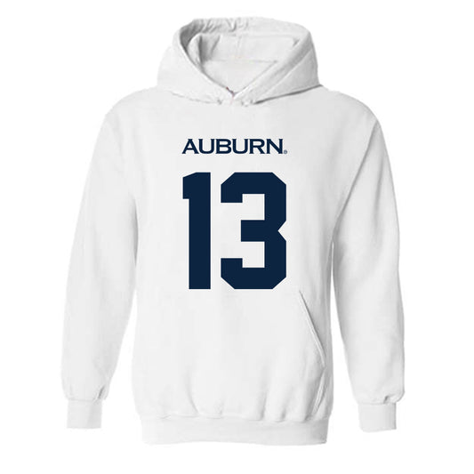 Auburn - NCAA Football : Raion Strader - Replica Shersey Hooded Sweatshirt-0