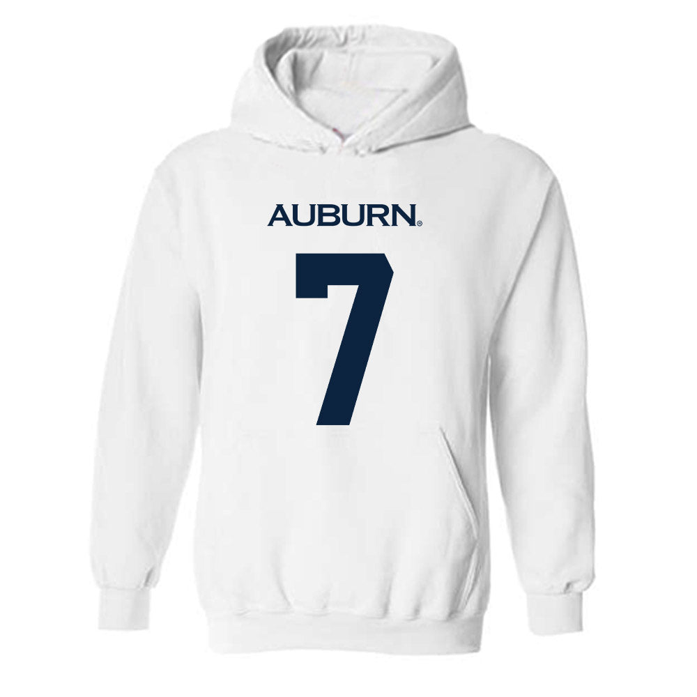 Auburn - NCAA Baseball : Deric Fabian - Replica Shersey Hooded Sweatshirt