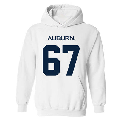 Auburn - NCAA Football : Broderick Shull - Replica Shersey Hooded Sweatshirt-0