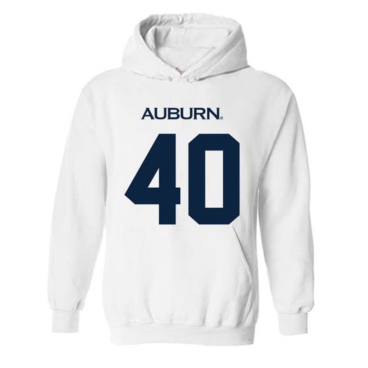 Auburn - NCAA Football : Jake White - Replica Shersey Hooded Sweatshirt