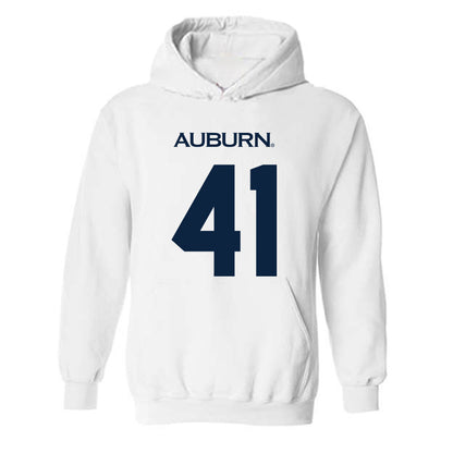 Auburn - NCAA Football : Connor Gibbs - Replica Shersey Hooded Sweatshirt-0