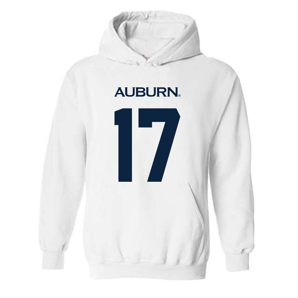 Auburn - NCAA Men's Basketball : Drake Cardwell - Replica Shersey Hooded Sweatshirt