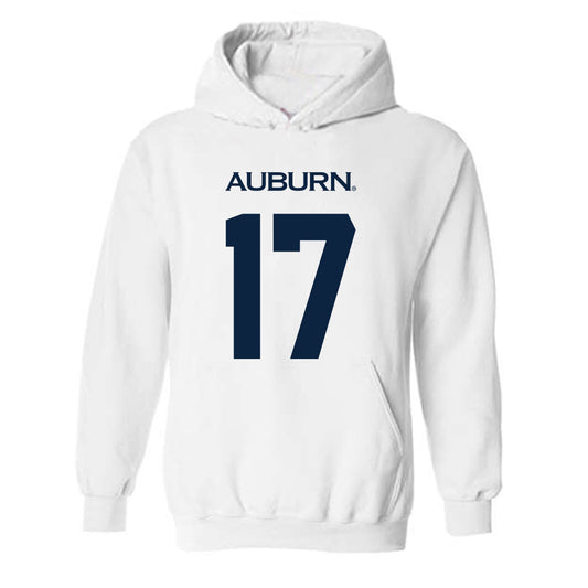 Auburn - NCAA Men's Basketball : Drake Cardwell - Replica Shersey Hooded Sweatshirt