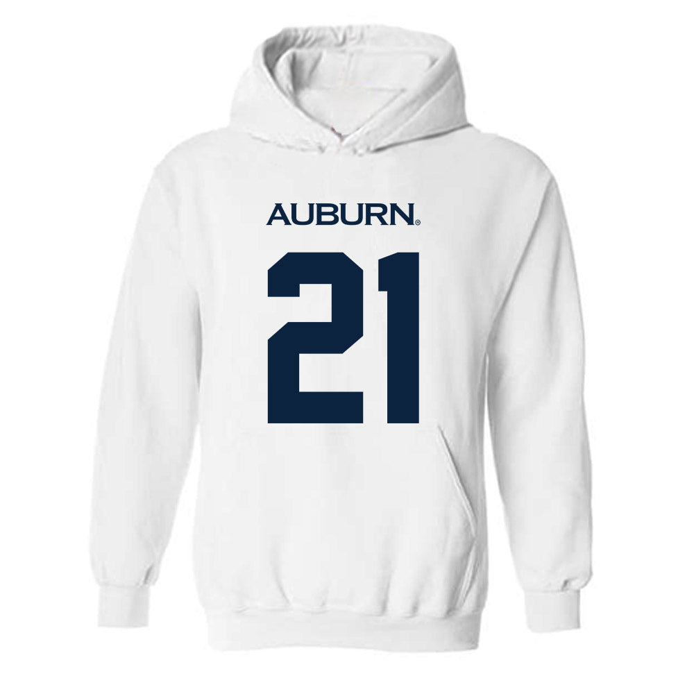 Auburn - NCAA Baseball : Andreas Alvarez - Replica Shersey Hooded Sweatshirt-0