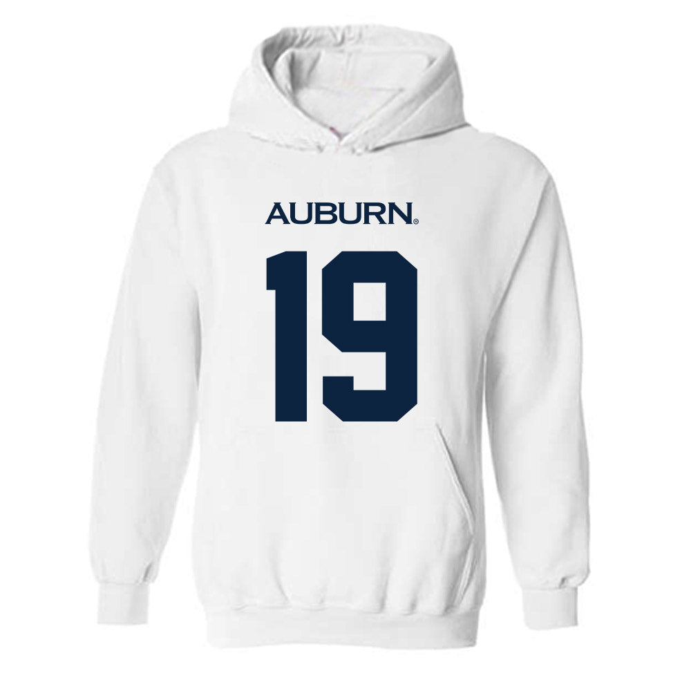 Auburn - NCAA Baseball : Christian Hall - Replica Shersey Hooded Sweatshirt