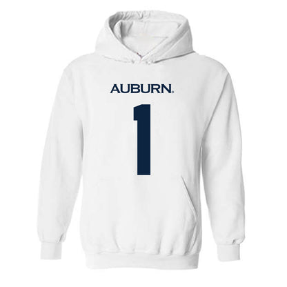 Auburn - NCAA Men's Basketball : Kevin Overton - Replica Shersey Hooded Sweatshirt-0