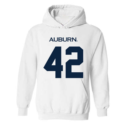 Auburn - NCAA Football : Tate Johnson - Replica Shersey Hooded Sweatshirt-0