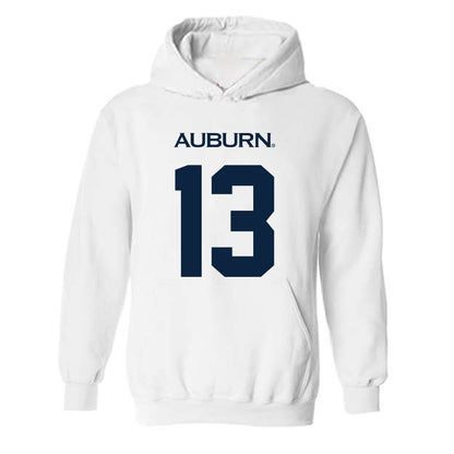 Auburn - NCAA Women's Soccer : Asha Means - Replica Shersey Hooded Sweatshirt-0