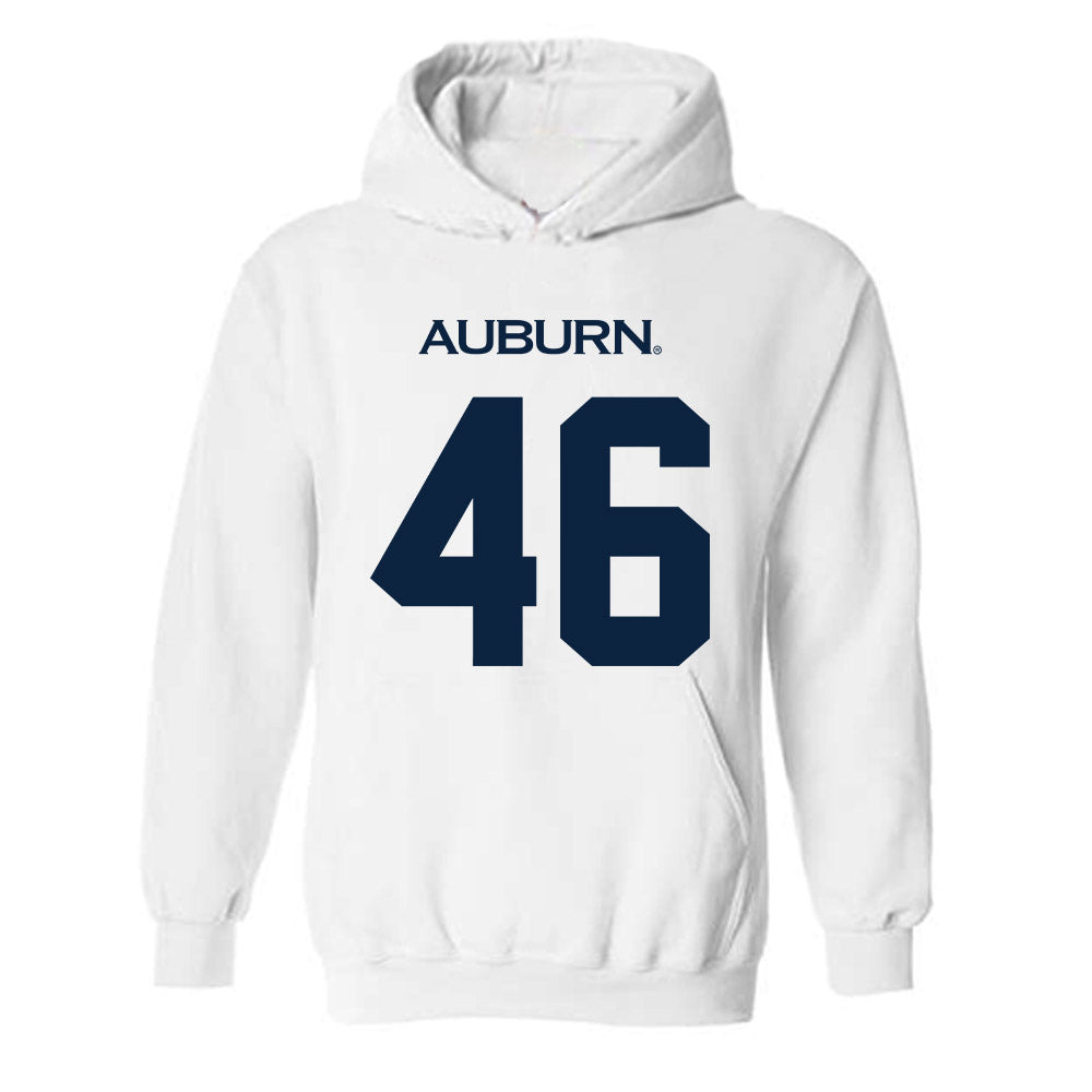 Auburn - NCAA Football : Grey Reebals - Replica Shersey Hooded Sweatshirt-0
