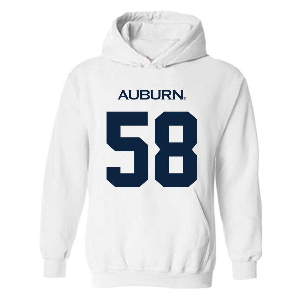 Auburn - NCAA Football : John Henry Flatt - Replica Shersey Hooded Sweatshirt